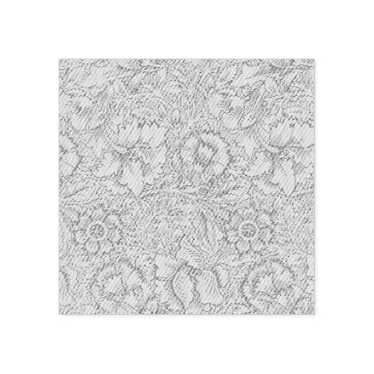 William Morris Poppy Classic Floral Green Rubberstempel (Afrduk)