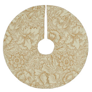William Morris Poppy Floral Wallpaper Kerstboom Rok