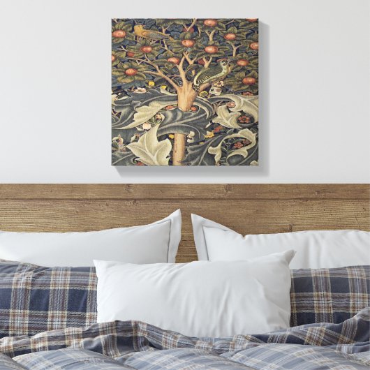William Morris prachtige nieuwe kunstwerken Canvas Afdruk (Insitu (Slaapkamer))
