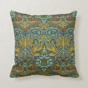 William Morris Pre-Raphaelite Dragon Pillow Kussen