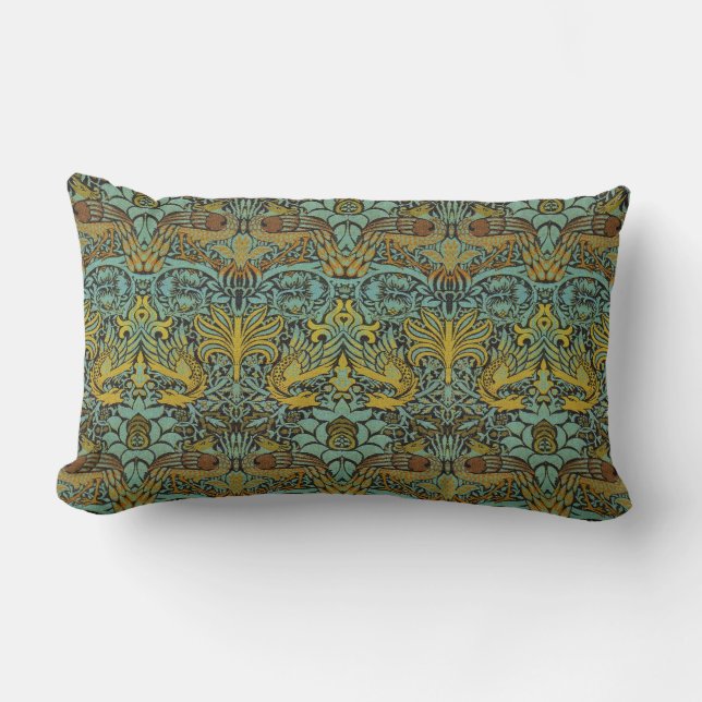William Morris Pre-Raphaelite Dragon Pillow Kussen (Voorkant)