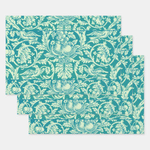 William Morris Queen Vintage Vogel & Bloem Klassie Inpakpapier Vel