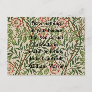 William Morris Quote Briefkaart