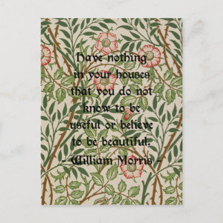 William Morris Quote Briefkaart