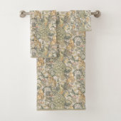 William * Morris Rabbit Wolf Peacock serviette Feu (En situation)