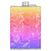  William Morris Rainbow Botanical Monogram Heupfles (Achterkant)