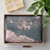 William Morris RED FLOWER OVER BLUE Tissue Paper Tissuepapier (Geschenk)