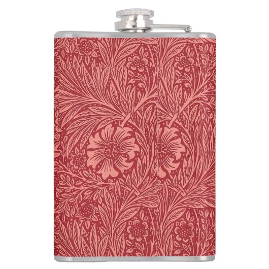 William Morris Red Marigold Pattern Heupfles (Achterkant)