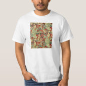 William Morris Red Pattern Forest T-shirt (Voorkant)