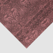 William Morris Red Peacock Dragon Pattern Tissuepapier (Detail)