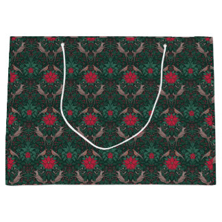 William Morris Rendier Kerst Damast Groot Cadeauzakje