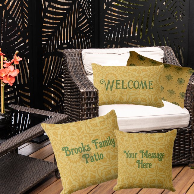 William Morris Reversible Personalized Buitenkussen (Creator heeft geüpload)