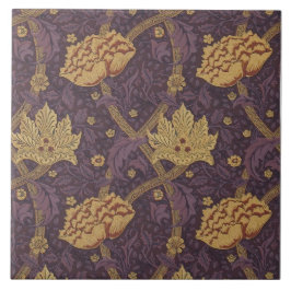 William Morris Rich Plum Colored Windrush Tegeltje