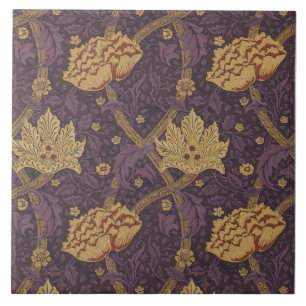 William Morris Rich Plum Colored Windrush Tegeltje