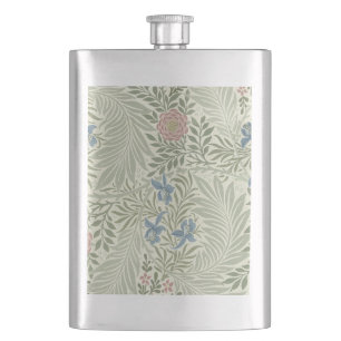 William Morris Ridderspoor Bloemig Behang Heupfles
