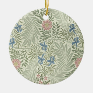 William Morris Ridderspoor Bloemig Behang Keramisch Ornament