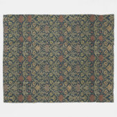  William Morris Roos en Lily Fleece Deken (Voorkant (Horizontaal))