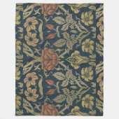  William Morris Roos en Lily Fleece Deken (Voorkant)