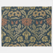  William Morris Roos en Lily Fleece Deken (Voorkant (Horizontaal))