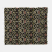 William Morris  Roos en Lily Pattern Fleece Deken (Voorkant (Horizontaal))