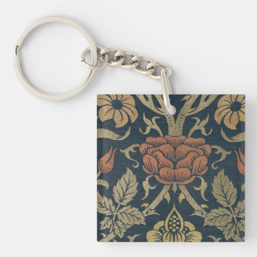  William Morris Roos en Lily Sleutelhanger (voorkant)