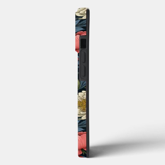 William Morris Roos, en pioen Case-Mate iPhone Case (Achterkant / Links)