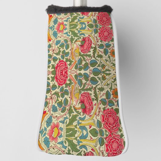 William Morris Roos Floral Chintz Pink Golfheadcover (Draai 90)