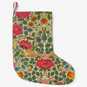 William Morris Roos Floral Chintz Pink Kleine Kerstsok