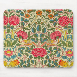 William Morris Roos Floral Chintz Pink Muismat