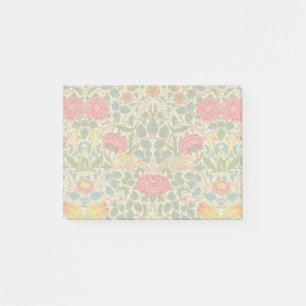 William Morris Roos Floral Chintz Pink Post-it® Notes