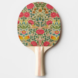 William Morris Roos Floral Chintz Pink Tafeltennisbatje