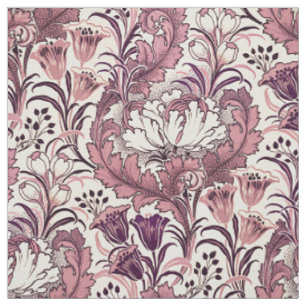 William Morris Roos Gold Cream Floral Pattern Stof