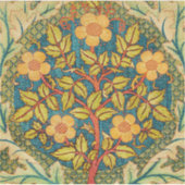 William Morris Roos Krans: Klassieke Kunst & Ambac Sticker (Voorkant)