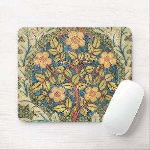 William Morris Roos Krans Vintage Bloemschildering Muismat