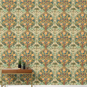 William Morris Roos Krans Wallpaper Behang