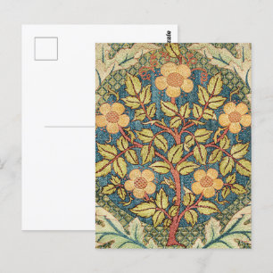 William Morris Roos Kranskussen Hoesje Classic Briefkaart
