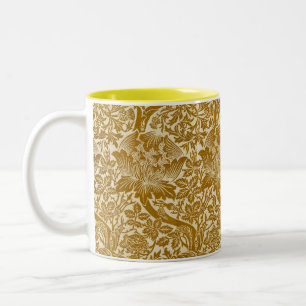 William Morris Roos & Thistle Floral Golden Tweekleurige Koffiemok