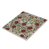 William Morris  Roos & vogelpatroon Tegeltje (Zijkant)