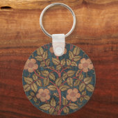 William Morris Roos Wreath Flowering Roos Sleutelhanger (Achterkant)