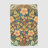 William Morris Roos Wreath Golfhanddoek (Voorkant)