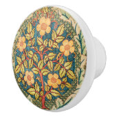 William Morris Roos Wreath Keramische Knop (Rechts)