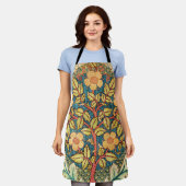 William Morris Roos Wreath Schort (Gedragen)