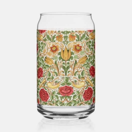 William Morris Rose & Birds Chintz Rouge (Recto)