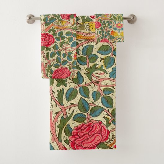 William Morris Rose Floral Chintz rose (En situation)