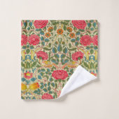 William Morris Rose Floral Chintz rose (Gant de toilette)