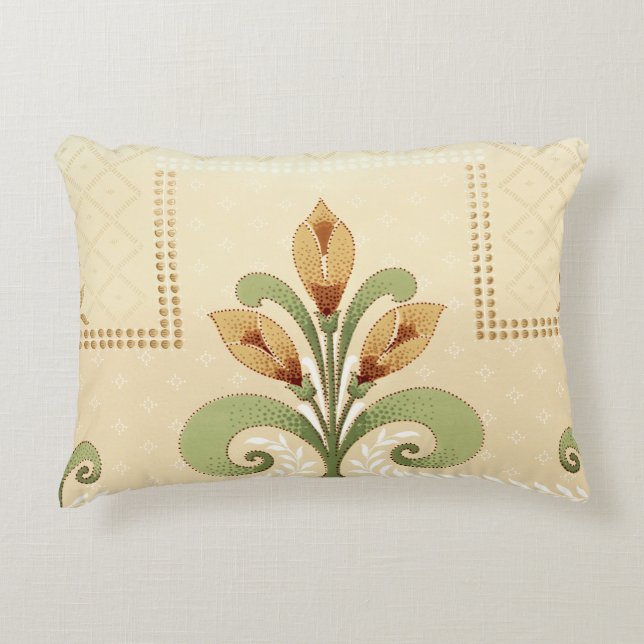 William Morris Row of Lilies Accent Pillow Accent Kussen (Voorkant)