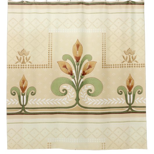 William Morris Row of Lilies Douchegordijn (Voorkant)