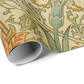 William Morris - roze en Roos Cadeaupapier (Rol Hoek)