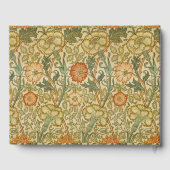 William Morris - roze en Roos Gastenboek (Achterkant)
