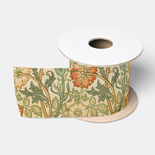 William Morris Roze Roos Rand Bloemstuk Kunst Lint